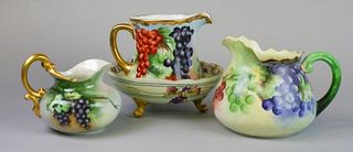 Grape Motif Limoges Porcelain Grouping