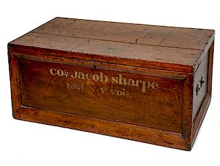 Civil War Campaign Chest Identified to Colonel Jacob Sharpe 