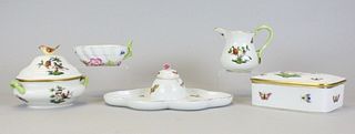 Herend Rothschild Bird Porcelain Grouping