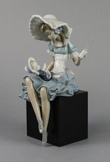 Lladro Figurine Feeding the Doll