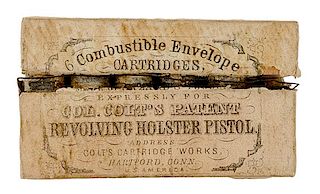 Packet of .44 Caliber Colt Combustible Cartridges "Colt's White Pack" 