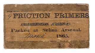 Confederate Packet of Friction Primers, Selma Arsenal 