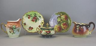 Grouping of Five Porcelain Serving Pieces