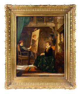 Hendrick Frans Schaefels
(Belgian, 1827-1904)
The Artist and Sitter