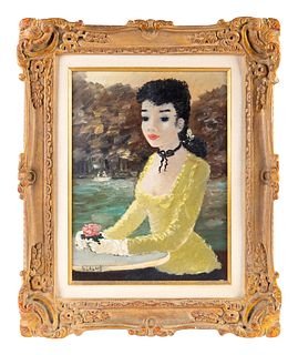 Dietz Edzard
(German/French, 1895-1963)
Young Girl in Yellow Dress