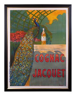 A French Poster for Cognac Jacquet by Bouchet
Height 63 x width 47 1/4 inches.