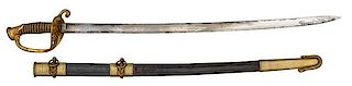 Model 1852 Naval Officer's Sword Named to Admiral Norman von H. Farquhar 