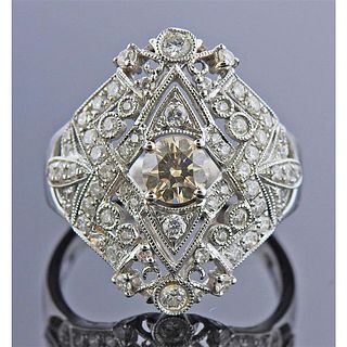 Michael Christoff 18k Gold Diamond Ring 
