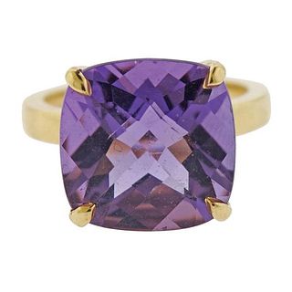 Tiffany &amp; Co Sparklers 18k Gold Amethyst Ring 