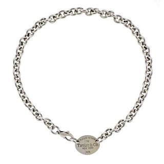 Tiffany &amp; Co Return to Tiffany Sterling Silver Necklace 