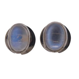 18K Gold Moonstone Buttons