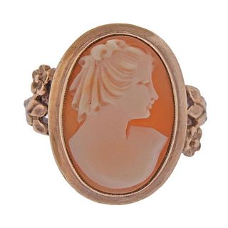 Antique Gold Cameo Ring