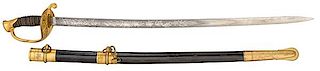 Model 1850 Foot Officer's Sword Presented to Thomas Beach, Capt. Co. D, 73 Regt. O.V.I. 