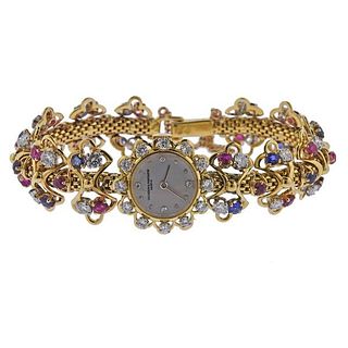 Vacheron Constantin Mid Century 18k Gold Diamond Watch Bracelet