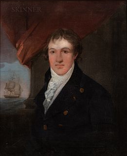 School of John Singleton Copley (American, 1737-1815) Josiah Shackford, Commissioned Lieutenant of the Frigate Raleigh, July 1776