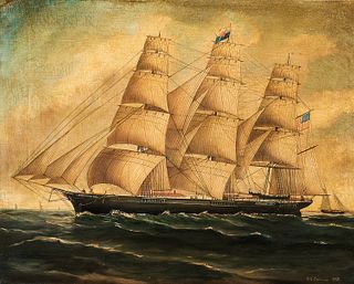 Richard Ball Spencer (British, 1812-1897) The Vessel Westward Ho
