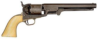 Factory Engraved Ivory Grip, Colt Model 1851 Navy Revolver 