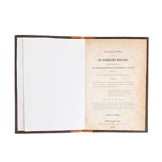 Trioen, Louis François Bernard. Indagaciones sobre las Antigüedades Mexicanas. México: Impreso por I. Cumplido, 1841.