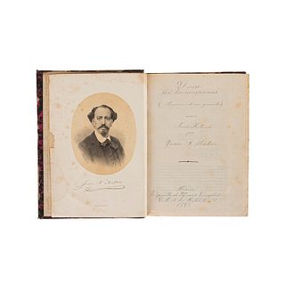 Mateos, Juan A. El Cerro de las Campanas (Memorias de un Guerrillero). Novela Histórica. México, 1868. Frontispicio y 3 láminas.