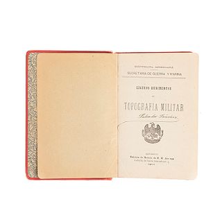 Manual del Oficial Reservista. Infantería. México: Talleres de Ramón de S. N. Araluce, 1901. 9 láminas e ilustraciones intercaladas.