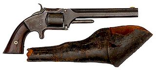 Smith & Wesson Model 2 "Old Model" Revolver Inscribed to Lt. Col. Clancey, 52nd Ohio Infantry with Original Holster 
