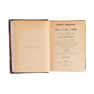 Marmolejo, Lucio.Efemérides Guanajuatenses, o Datos para Formar la Historia de la Ciudad de Guanajuato.Guanajuato,1911.Tomos I-III,1vol