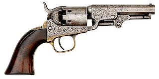 Factory Engraved Colt Model 1849 Revolver 