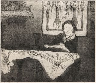 MARY HUNTOON (1896-1970) FEDERAL ART PROJECT ETCHING
