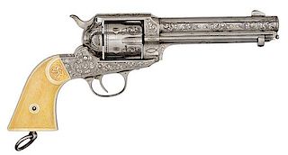 Engraved Remington Model 1890 Revolver 