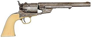 Engraved Colt Richards Conversion of Model 1860 Army Revolver 
