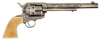 Engraved Colt Single Action Revolver 