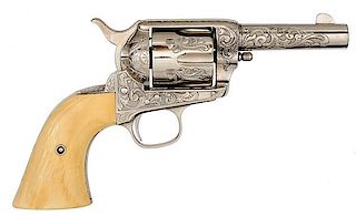 New York Engraved Colt Single Action Sheriff's Model 