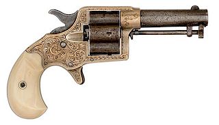 Engraved Colt "Cloverleaf" Revolver 
