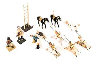 Grouping of Circus Performer Figurines
