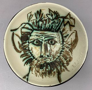 Pablo Picasso Madoura Pottery Bowl Faun's Face