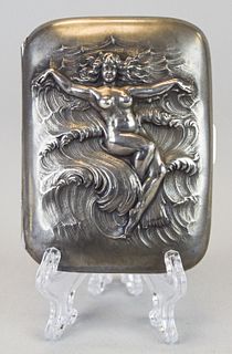 Unger Brothers Art Nouveau Sterling Cigarette Case