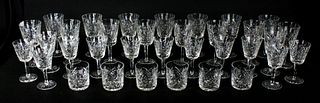 34 Pieces Waterford Clare Crystal Stemware
