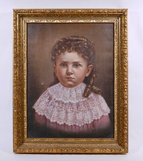 VICTORIAN OI PAINTING PORTRAIT, UNSIGNED