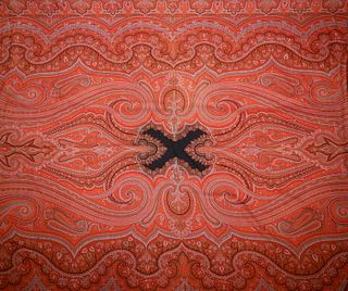 WOVEN CASHMERE PAISLEY TABLECLOTH