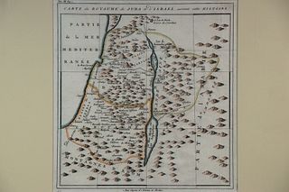 ANTIQUE MAP OF ISRAEL