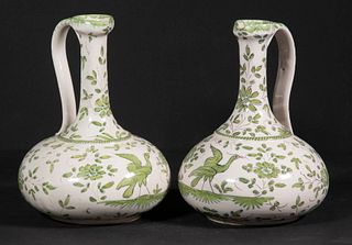 PR MOUSTIERS FRENCH FAIENCE EWERS