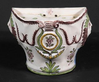 MOUSTIERS FRENCH FAIENCE BOUGH POT