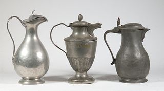 (3) CONTINENTAL PEWTER VESSELS