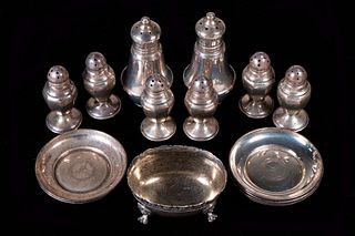 ASSORTED SILVER SERVING ITEMS