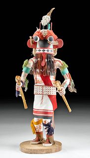 Hopi Broadface Kachina Doll - Gashweseoma, 1973