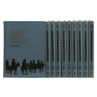 Casasola, Gustavo. Historia Gráfica de la Revolución Mexicana. 1900 - 1970. México: Editorial Trillas, 1973. Segunda edición. Piezas:10