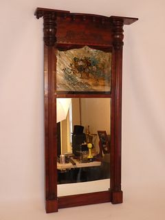 FEDERAL PAINTED WALL MIRROR