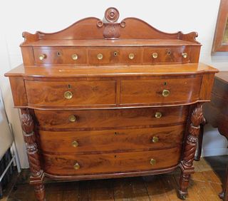 FEDERAL CARVED TALL CHEST