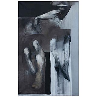 GUSTAVO ACEVES, Untitled, Signed París on back, Oil on canvas, 122.4 x 78.7" (311 x 200 cm), Certificate, PROPERTY OF MORTON PRÉSTAMOS