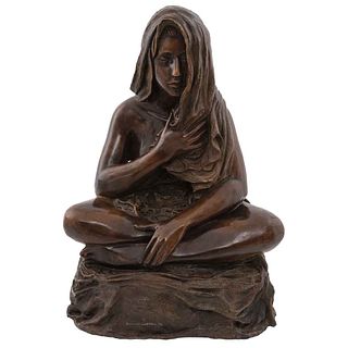 SANTIAGO CARBONELL, Sinfonía de la luz, Signed, Bronze sculpture P/ A, 24.8 x 17.7 x 16.3" (63.2 x 45 x 41.5 cm), Certificate
